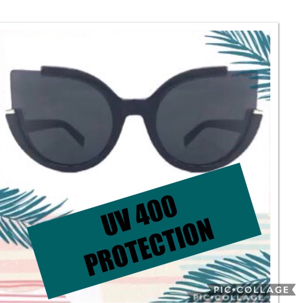 TOPFOXX CATEYE SUNGLASSES CHLOE/BLACK With Case